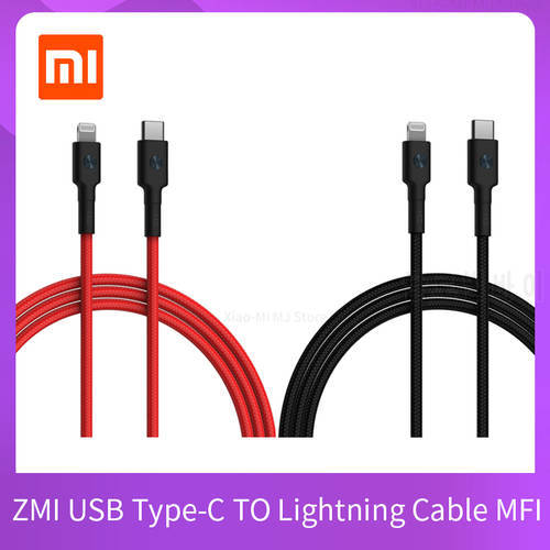 Xiaomi ZMI MFI Usb Type c to Lightning Cable Charger for iPhone 12 11 xs xr 8 7 6s plus 5 se ipad pro Fast Charging Data PD 18W