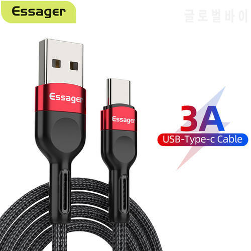 Essager USB Type C Cable For Samsung S20 S21 Xiaomi POCO Fast Charging Wire Cord USB-C Charger Mobile Phone USB C Type-C Cable