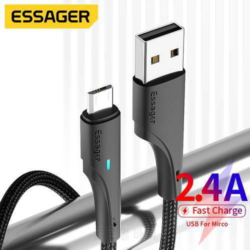 Essager Micro USB Cable Fast Charging Micro Data USB Cable For Samsung Xiaomi Huawei Android Mobile Phone Charger Micro Cable