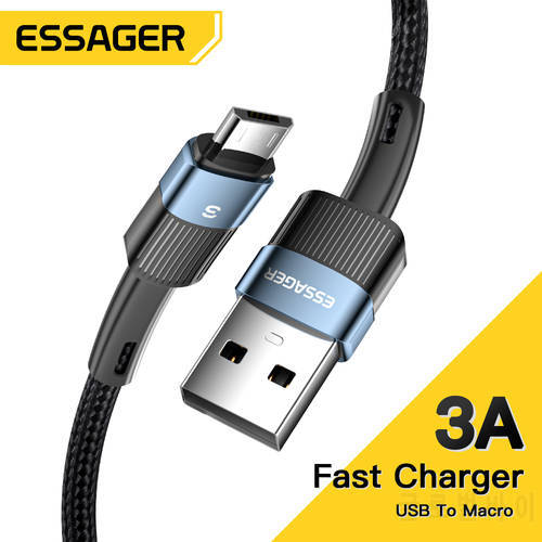 Essager Micro USB Cable 3A Fast Charging USB Data Cable Cord For Samsung Xiaomi Redmi Note 4 5 Android Microusb Fast Charge
