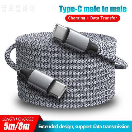 5m/8m Long Type c Cable Fast Charging Usb c cable Data Transmission Charging Cord For Samsung S20 Huawei Mate Xiaomi Usb c Cord