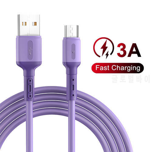 1m 2m Type-C Micro USB Charging Cable for iPhone Samsung OPPO Huawei Honor Xiaomi Redmi Android Phone 3A Fast Charger Data Cable