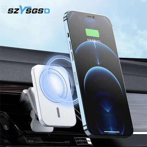 15W Magnetic Wireless Chargers Car Air Vent Stand Mount Phone Holder Charging Station For iPhone 13 12 Qi Wireless Charger