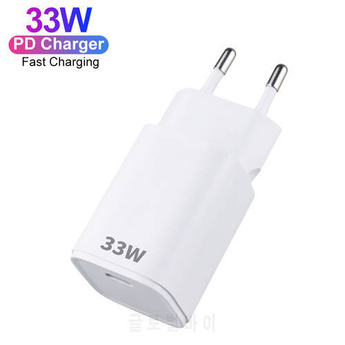 New PD Charger 33W 3.0 Fast Charging Block for MacBook Pro 12 13 pro Max mini 11 iPad Xiaomi Samsung Huawei Power Adapter