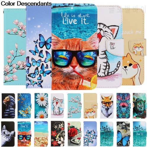 P30 Lite Case Leather Wallet Flip Cover For Huawei Mate 30 Pro P30 P20 Lite 30Lite Mate30 Cartoon Protective Phone Cases Bag