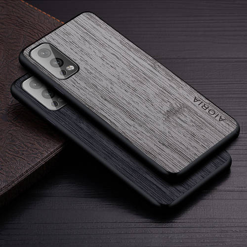 Case for Oneplus Nord 2 2T CE 2 Lite N10 N20 SE N100 N200 5G funda bamboo wood pattern Leather cover Luxury coque phone case