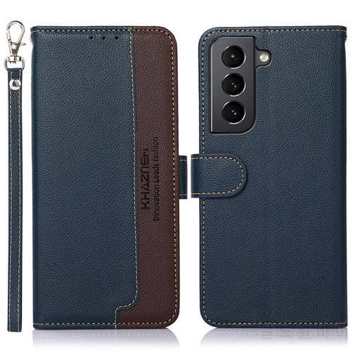 S21 FE 5G Flip Case Samsung Galaxy S22 Ultra Leather Wallet RFID Blocking Case for Galaxy S21 Plus Shell S20 FE Note 20 Cover