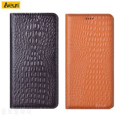 Crocodile Genuine Leather Phone Case For Huawei Y3 2017 Y5 2017 Luxury Card Slot Holder Cover Flip Case For Huawei Y6 2017 Coque