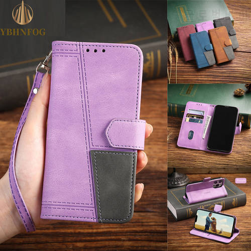 Leather Flip Phone Case For Samsung Galaxy Note 8 9 10 Plus 20 Ultra M22 M23 M32 M52 M53 Fashion Wallet Card Slot Bracket Cover