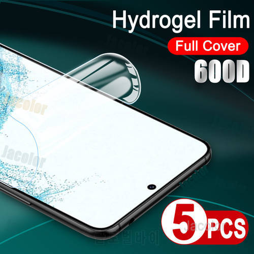 5PCS Hydrogel Film For Samsung Galaxy S21 fe S22 Ultra Plus 5G Screen Protector A52 A52S A72 5G 4G A 72 52 S22Ultra Water Gel