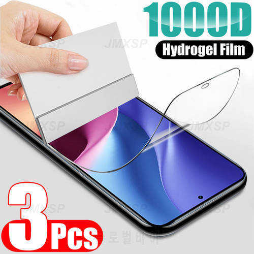 3Pcs Full Hydrogel Film For Xiaomi Redmi Note 11 K40 Pro Plus 11S 11T Screen Protector For Redmi Note 10 Pro Lite 10S 10T Film