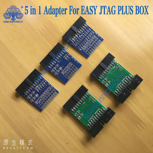 Original New 5 pcs in 1 Adapter Set Tool ( JTAG, ISP 1BIT, ISP 4BIT, U-SOCKET, E-SOCKET ) For Easy Jtag Plus Box / EasyJtag