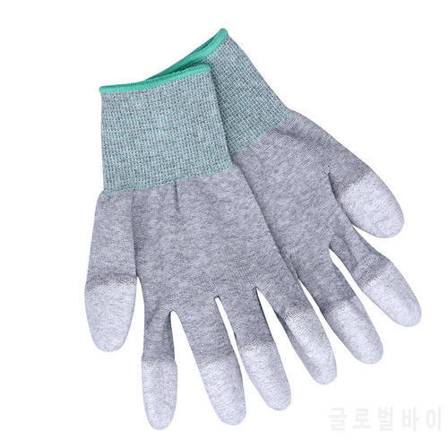 Anti Static Carbon Fiber Gloves PU Painted Fingers/Palms Mobile Phone Repair ESD Electronic Working Hand Protective Fix Tools