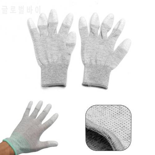 Anti-Static Gloves Non-slip ESD Electronic Working Gloves PU Coated Finger Protection For Laptop Phone Repair Tool Sets 1 Pair