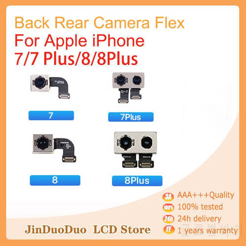Original Main Rear Camera Flex For iPhone 7 8 Plus Back Camera Flex Cable Repair Phone Parts For iPhone7 iPhone 7Plus iPhone8 8P