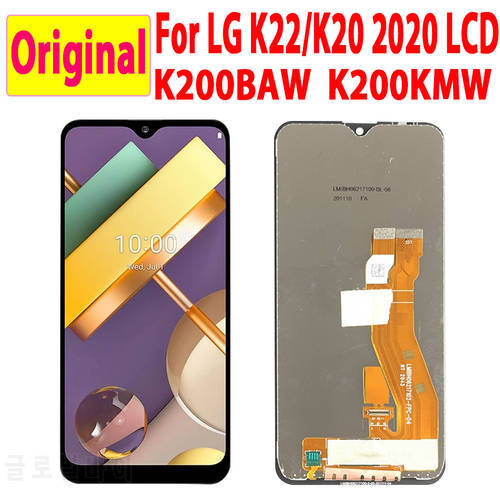 6.2&39&39 Original For LG K22/K20 2020/K22+ LCD Display Touch Screen Digitizer For LG K22 K22 Plus For LM-K200BAW LM-K200KMW LCD