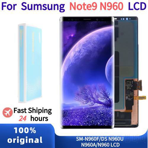 100%Original AMOLED Screen For Samsung Galaxy Note 9 Lcd N960 SM-N960F N960U Display Touch LCD Screen Digitizer Assembly