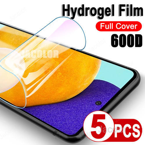 5PCS Hydrogel Film For Samsung Galaxy A52 A72 A52s A02s A12 A22 A32 A42 5G 4G Screen Protector Water Gel Film A 52 52S 72 12 32