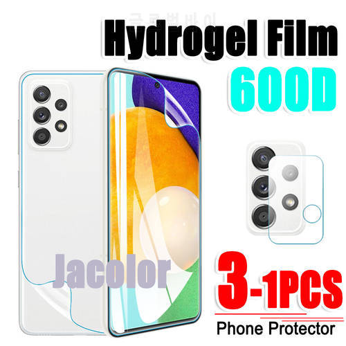 1-3PCS Hydrogel Film For Samsung Galaxy A52 A72 A52s A02s A12 A22 A32 A42 5G 4G Screen Protector A 52 52S 72 32 22 12 Cam Glass