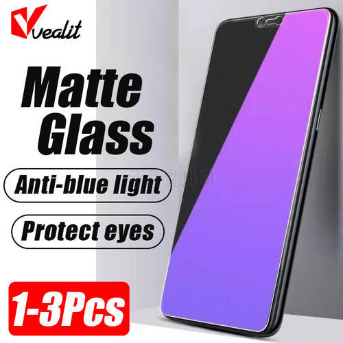 1-3Pcs Anti-blue Matte Screen Protector for iPhone 12 11 13 Pro Max Tempered Glass iPhone 13 Pro Mini X XS XR Protective Glass