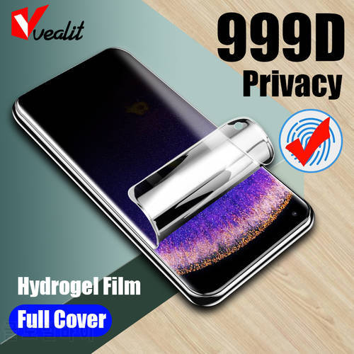 Privacy Anti-spy Hydrogel Film for OPPO Find X5 X3 X2 Neo Reno 7 6 Pro Protective Screen Protector for Realme GT Explorer Master