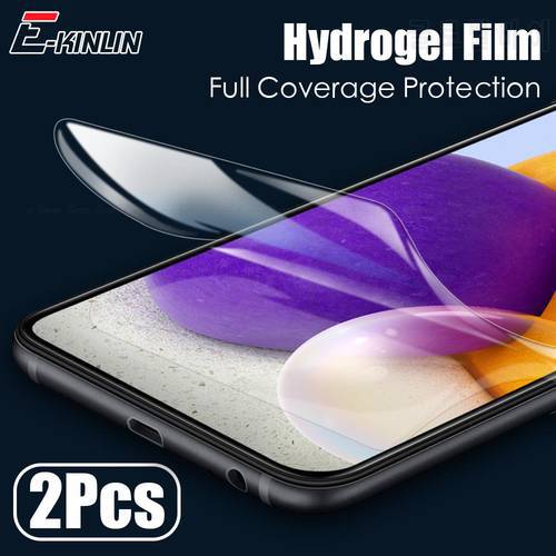 2Pcs Hydrogel Film For Samsung Galaxy A12 A22 A32 A02s A03s A21s A33 A22s A23 A30 A13 A30s Screen Protector Full Cover Soft Film