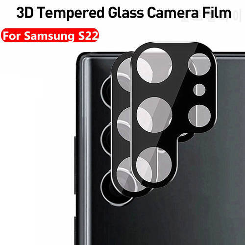 3D Metal Lens Glass For Samsung S22 Ultra S22+ Full Cover Camera Protector For S21 S20 Ultra S22 Plus S20FE S22 Protective Glass