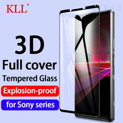 3D Curved Full Cover Tempered Glass for Sony Xperia 5 1 10 III XZ1 XZ2 Premium Compact XZ3 XZ4 XA2 Ultra L3 L4 Screen Protector