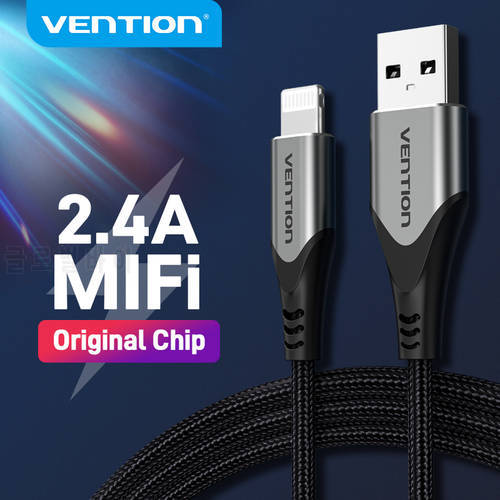Vention MFi USB Cable for iPhone 12 Mini 12 Pro Max 2.4A Fast Charging Data Cable for iPhone 11 Pro Max XR 8 Phone Charger Cable