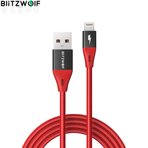 BlitzWolf BW-MF10 Pro 2.4A Lightning to USB Cable With MFi Certified 1.8m/6ft For iPhone Charger Cable Data Transfer Cord