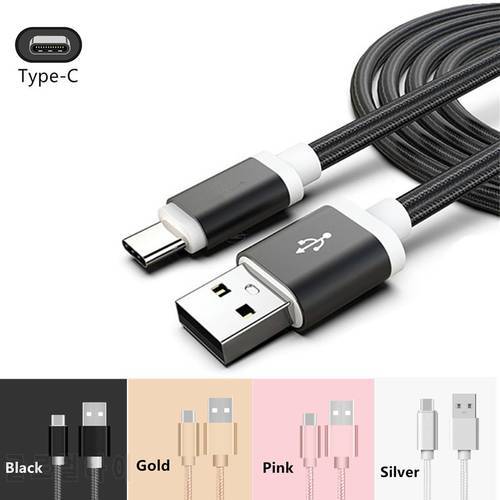 0.2m/1m /2m/3m Braided USB Type C Charge fast Charger Cord for Samsung Galaxy S10 S9 S8 Plus Note 9 Tab S3 T820 T825 A5 A7 2017