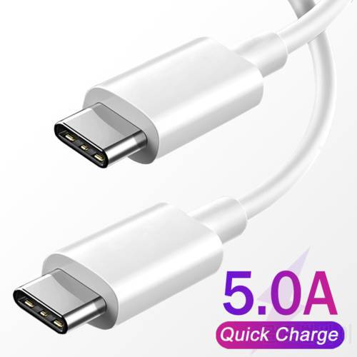 5A PD 20W Type C Cable For Samsung Xiaomi Huawei Quick Charge USB C to USB Fast Charging Charge Mobile phone Wire C to C Cables