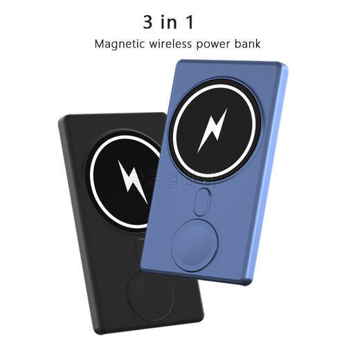 3 in1 Wireless Charger Auxiliary Battery Shared Charging Kit For iWatch iPhone 1213 Pro Max Magnetic PortableWireless Power Bank