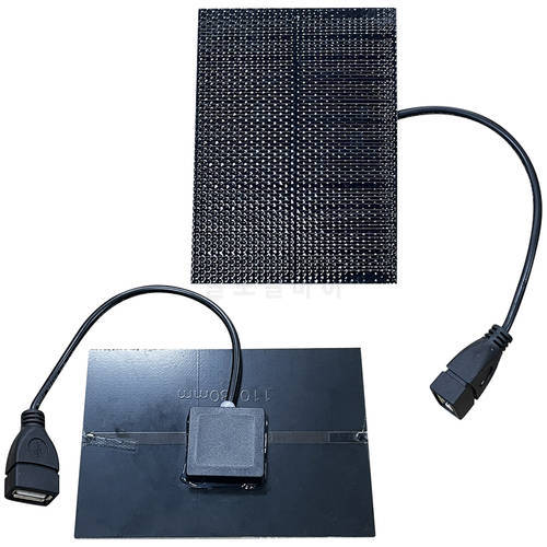 Solar Panel Charger 5V 5W With USB Port Polycrystalline Solar Cell DIY Solar Charge Battery 5V USB Power Bank 20cm