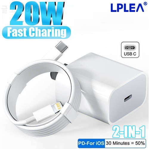 20W Fast Charger For Apple iPhone 13 Pro Max Line Data PD USB to Type C Cable iPhone 11 12 mini Phone Quick Charger Wire USB-C