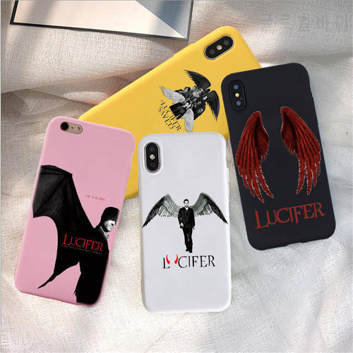 American TV Degenerate angel Lucifer phone accessories Case For iphone 6 6S 11 12 X XR XSMax 7 8 Plus Matte Colorful TPU Cover