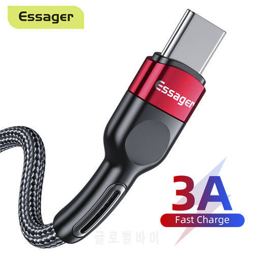 Essager 3A USB Type C Cable Micro USB Fast Charging Data Cable Mobile Phone Charger USB C Microusb Wire Cord For Samsung Xiaomi