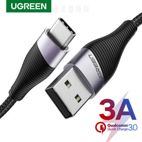 Ugreen USB C Cable for Samsung Galaxy S20 Plus Mobile Phone Fast Charging Type C Cable for Xiaomi Redmi Note 10 Mi 9 USB C Cord