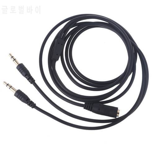 Headset Adapter Y Splitter 3.5mm Jack Cable with Separate Mic and Audio Headphone Connector Mutual Convertors for Gaming 95AF
