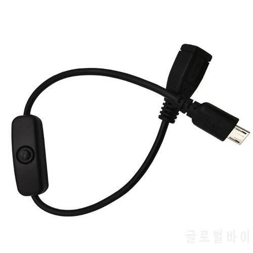 Micro USB Extension Cable with On Off Switch for Raspberry Pi Cellphone Tablet 24BB