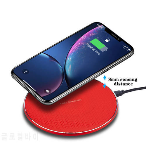 Quick Qi Wireless Fast Charger Charging Pad Dock for XS XR S9+/S9 Android Cell Phon Wireless Chargers