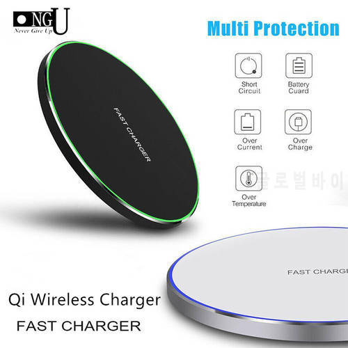 Qi 10W Fast Wireless Charger For Samsung Galaxy S10 S9/S9+ S8 Note 9 Wireless Charging Pad for iPhone 11 Pro XS Max XR X 8 Plus