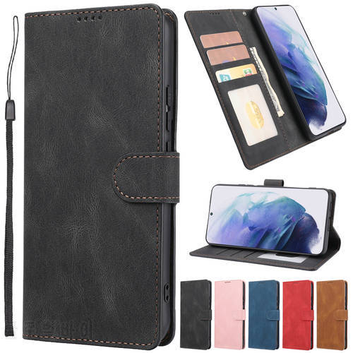 Wallet Magnetic Flip Leather Case For Samsung Galaxy S22 Ultra S21 FE S20 FE S10 Plus S10E S9 S8 S7 Edge Note 20 Ultra 10 Lite 9