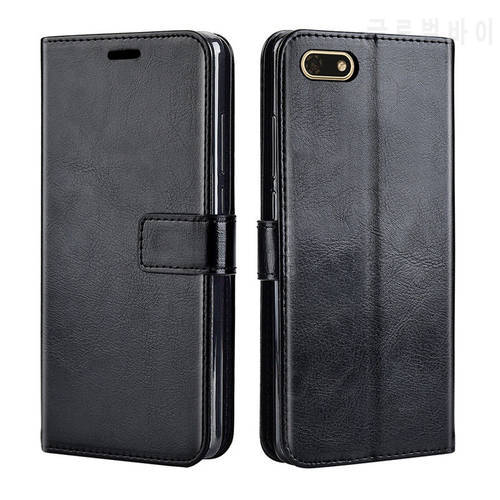 Luxury Flip Leather Case for Honor 7A 7 a Honor7A Dua-L22 Russian Version Case Back Phone Cover Case On Honor 7A Pro Y5 2018 Bag