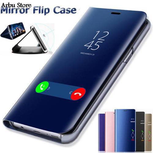 Mirror Flip Case For iPhone XS MAX XR X 7 8 6 6s Plus SE 2020 Phone Cover For iPhone 11 12 13 14 Pro Max Mini Stand Coque Capa