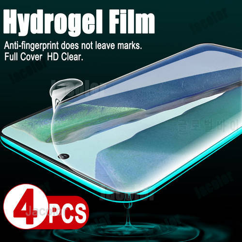 4pcs Hydrogel Film For Samsung Galaxy Note 20 S21 S22 Ultra S20 FE Plus For Samsung A52 A52S 4G 5G Screen Protector Water Gel