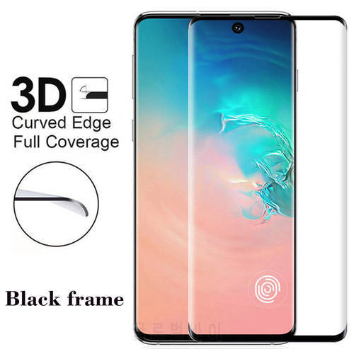 50Pcs 3D Curved Edge Protective Glass For Samsung Galaxy S20 S10 S8 S9 Plus Note 8 9 10 Pro S10E Tempered Glass Screen Protector
