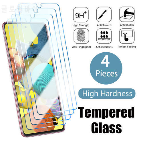 4PCS Protective Glass for Samsung A52 A32 A72 A12 A22 A52S 5G Screen Protector for Galaxy S22 A51 A71 A21S A31 A70 A30 Glass