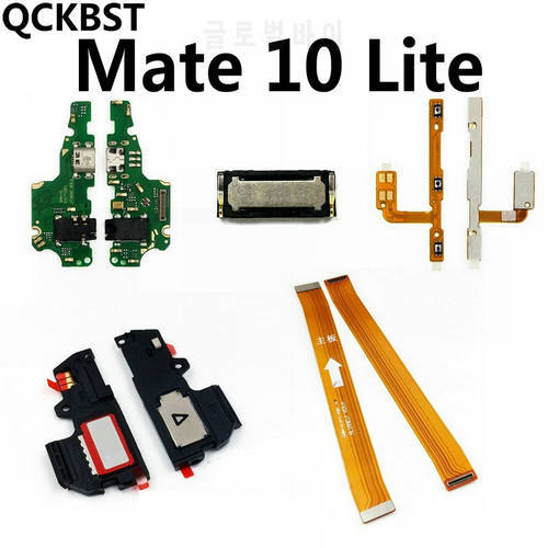 Mate10 Lite Loud Speaker Buzzer Charging port Board Volume Flex Replacement For Huawei Mate 10 Lite Main Motherboard Flex cable
