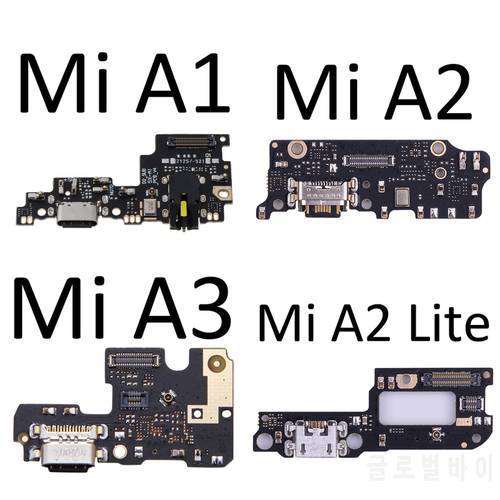 Power Charger Dock USB Charging Port Plug Board Microphone Mic Flex Cable for Mi A2 Lite A1 A3 Mobile Phone Accessories